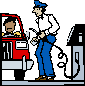 Man filling up a car with gas