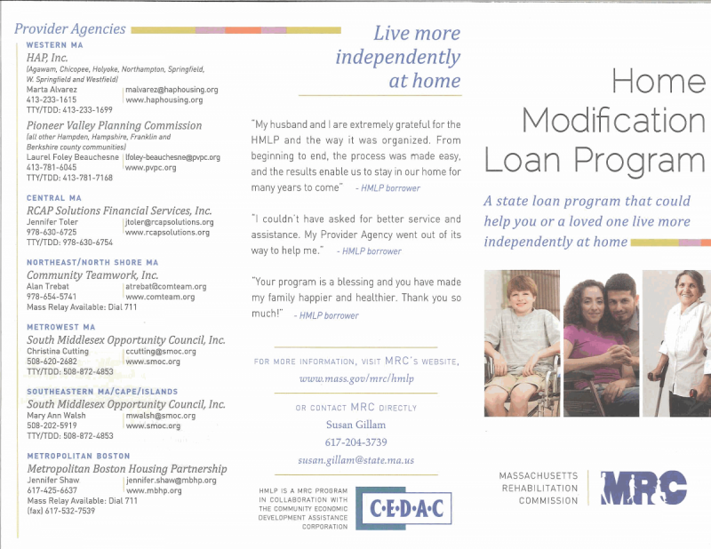Home Modification Loan Program Brochure