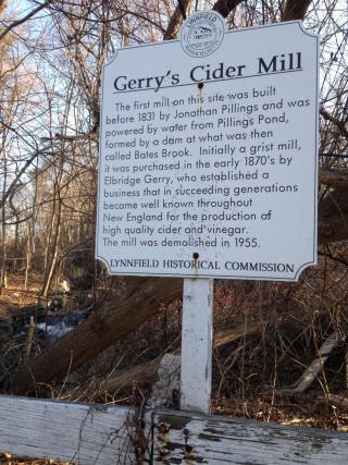 Photo of 70 Walnut Street Gerry's Cider mill sign