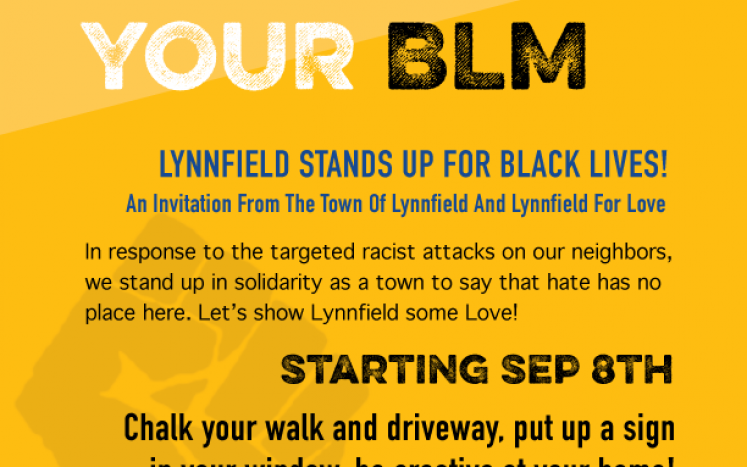 Lynnfield for Love in cooperation with the Town of Lynnfield is organizing and event in response to targeted racist attacks on n