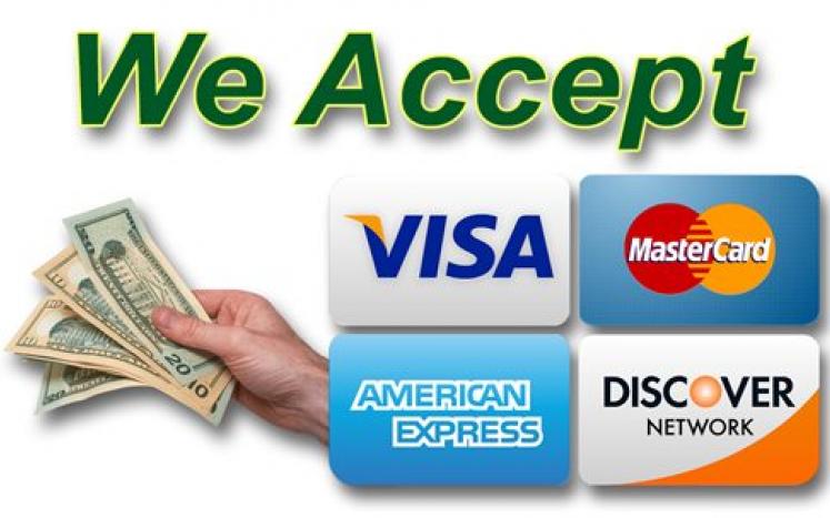 Credit Cards Accepted